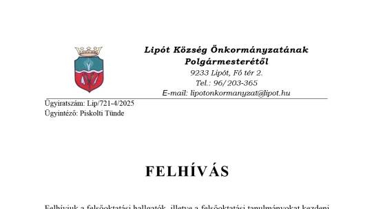 Felhívás Bursa Hungarica ösztöndíjpályázatra 2026