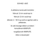 EGYHÁZI ADÓ 2026